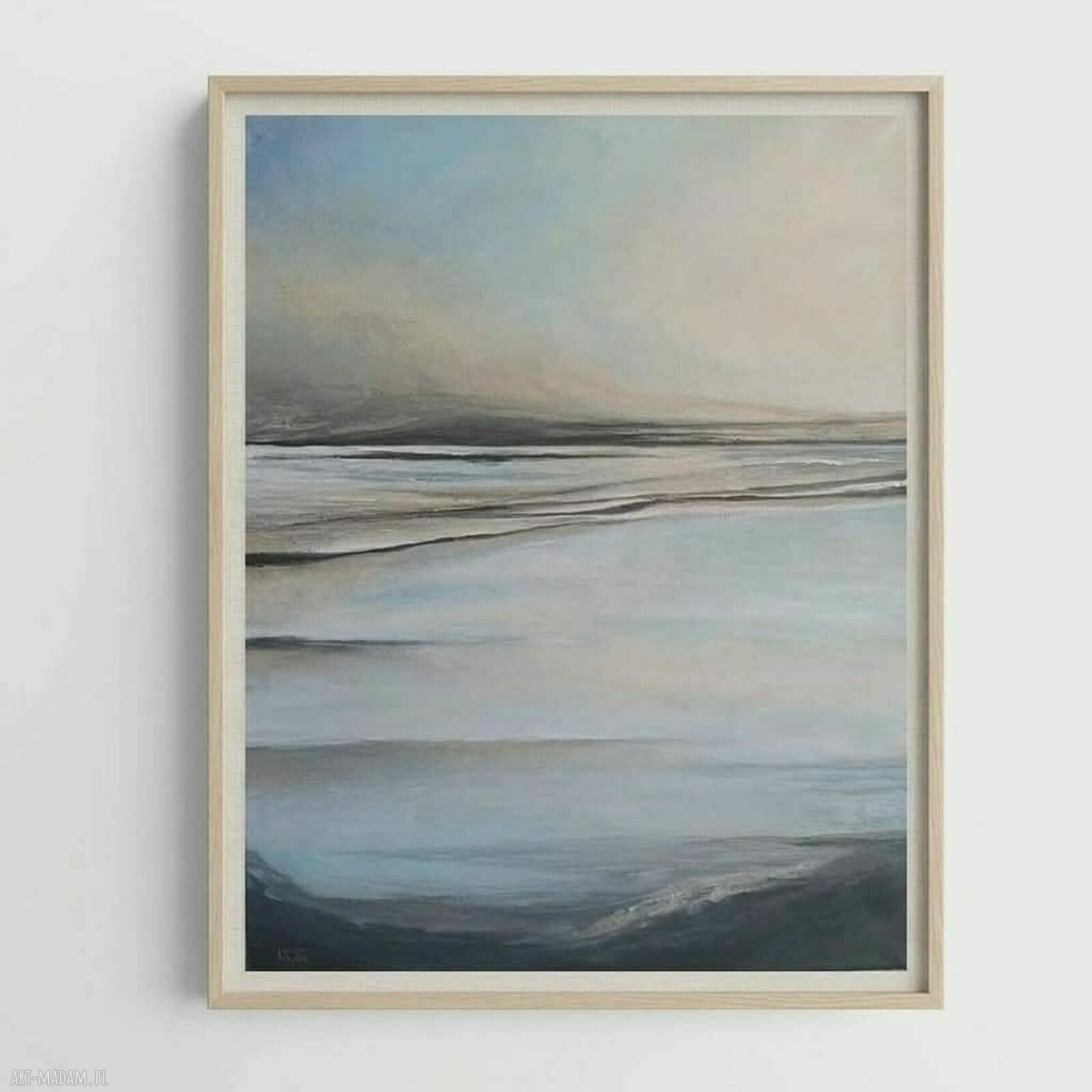 Subtelność - ręcznie malowany obraz akrylowy na płótnie 50x40 cm