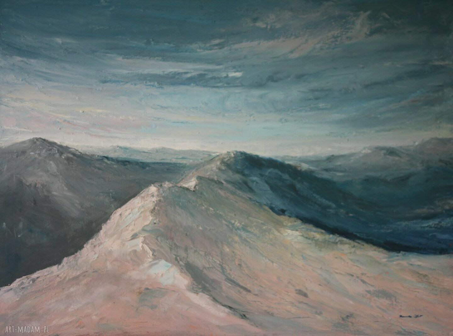 Sudety - autorski obraz olejny na płótnie 60x80