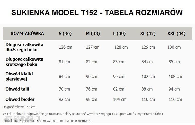 Sukienka asymetryczna, T152, zielona