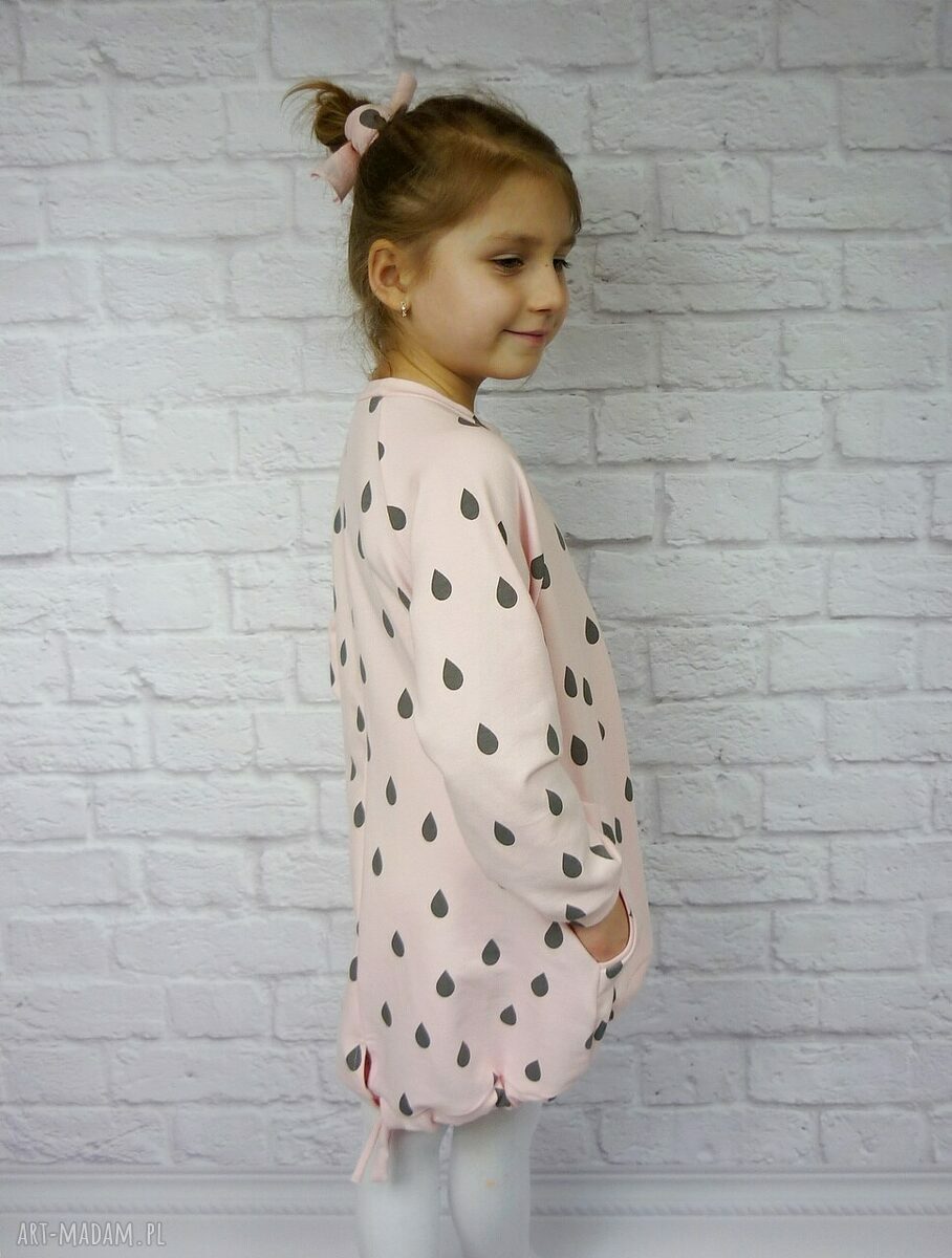 ubranka: Sukienka dla dziewczynki 86 98 krople2 HandMade