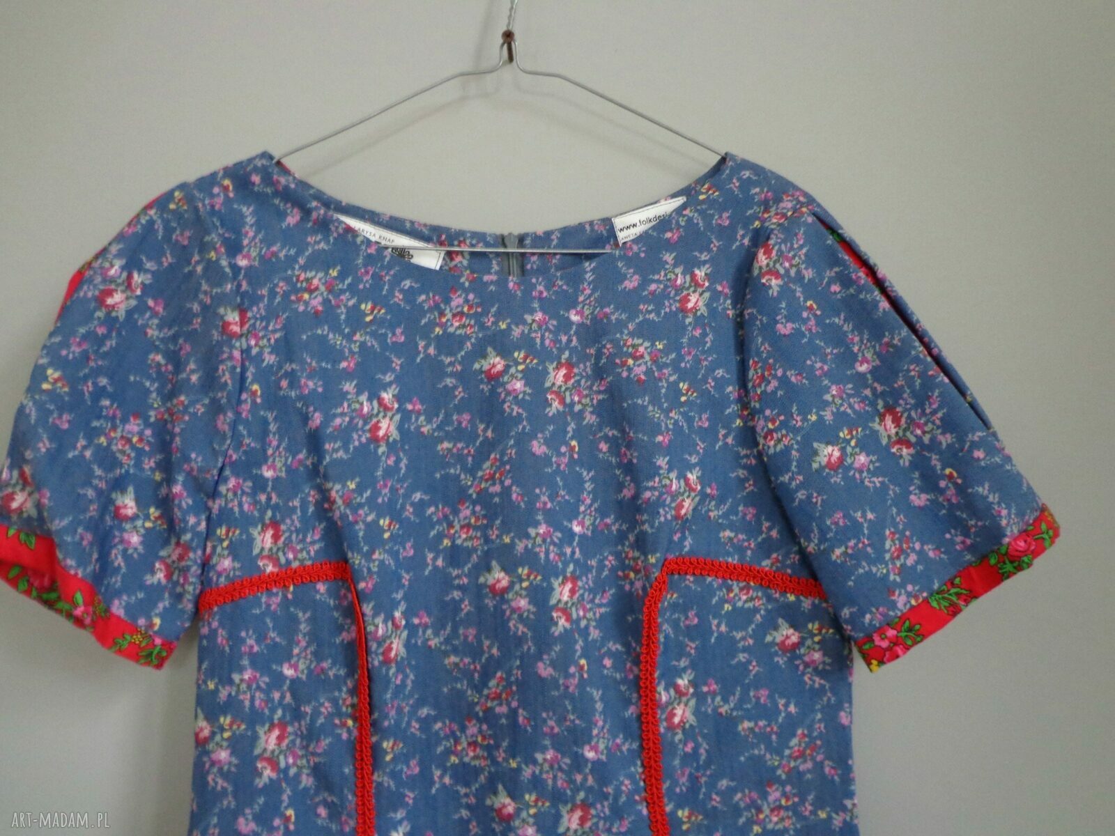 sukienka Folk Design Aneta Larysa Knap Ręcznie robione