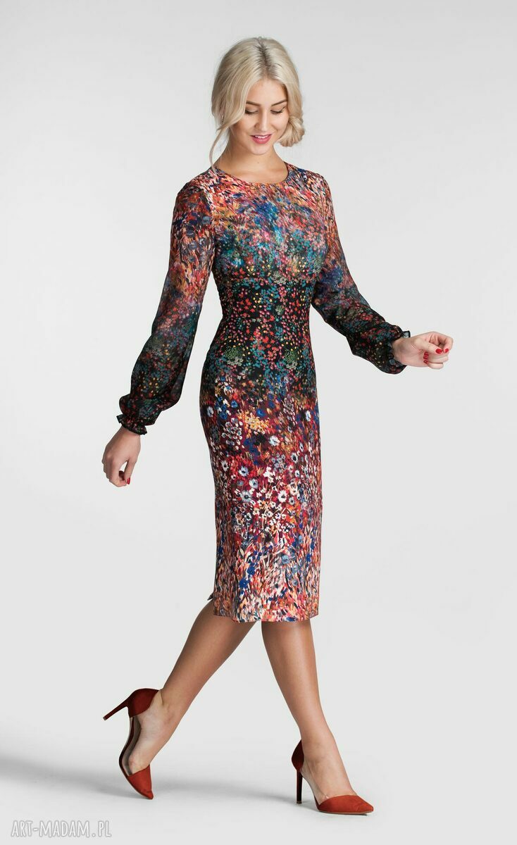 Sukienka LIDIA Midi Celestia handmade