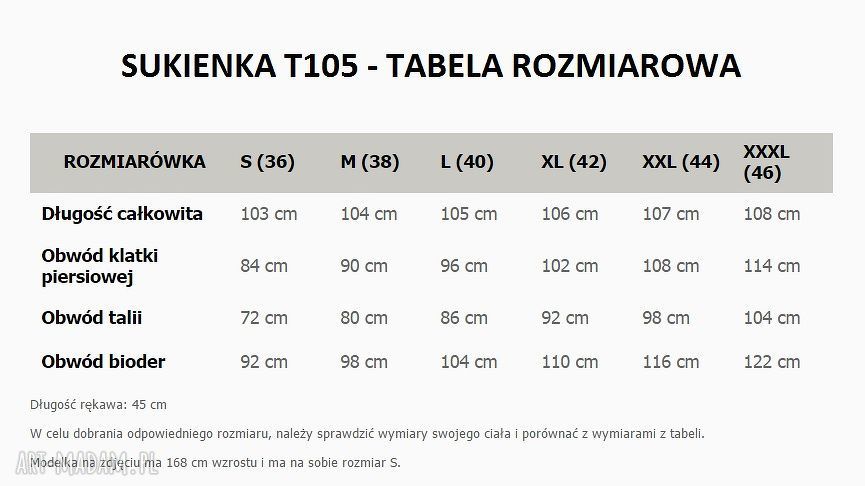 Czarna sukienka midi z dzianiny tuba T105 - Tessita z kieszeniami