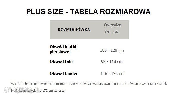 Sukienka PS 6 ciemnoszara Plus Size (One Size) - wiskoza z kieszeniami