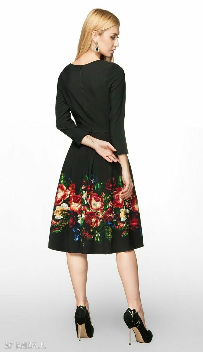 Sukienka RITA Midi Celia (czarna) HandMade