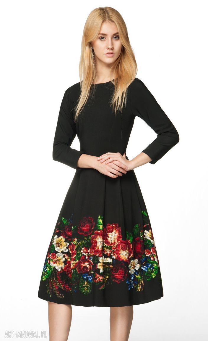 Sukienka RITA Midi Celia (czarna) HandMade