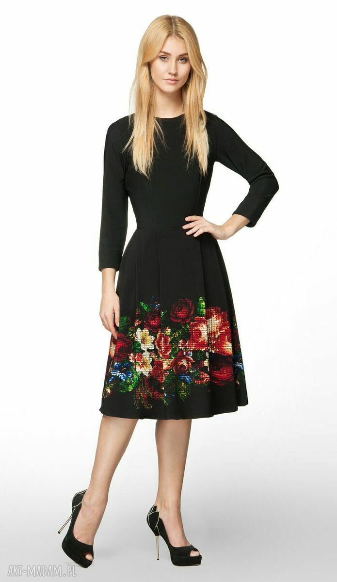 Sukienka RITA Midi Celia (czarna) HandMade