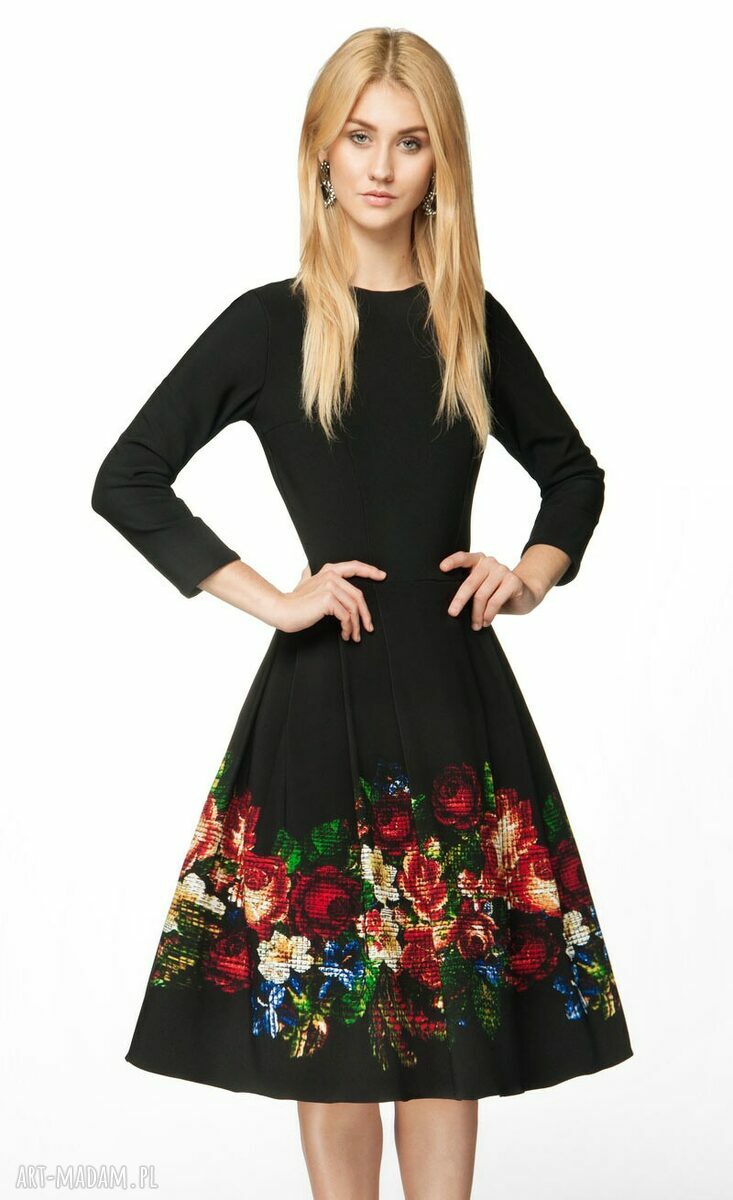 Sukienka RITA Midi Celia (czarna) HandMade