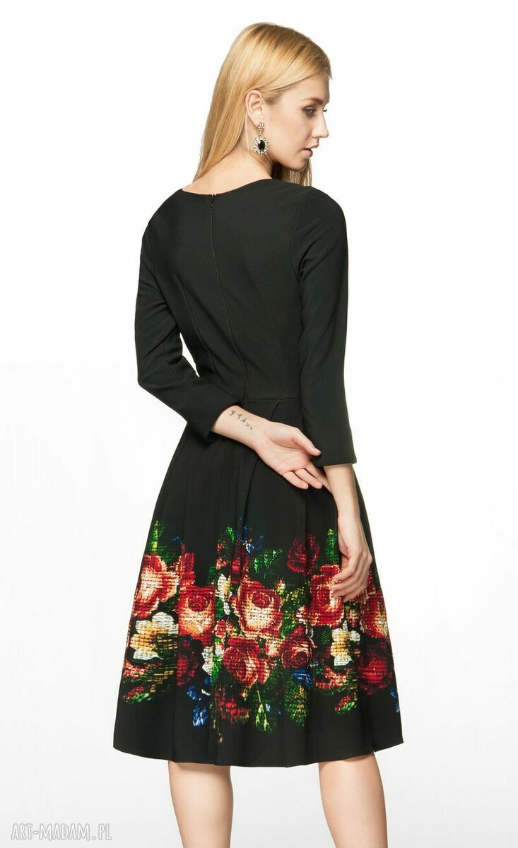 Sukienka RITA Midi Celia (czarna) HandMade