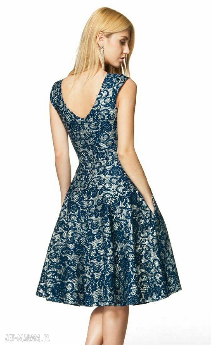 Sukienka SCARLETT Midi Diana (granat) Handmade