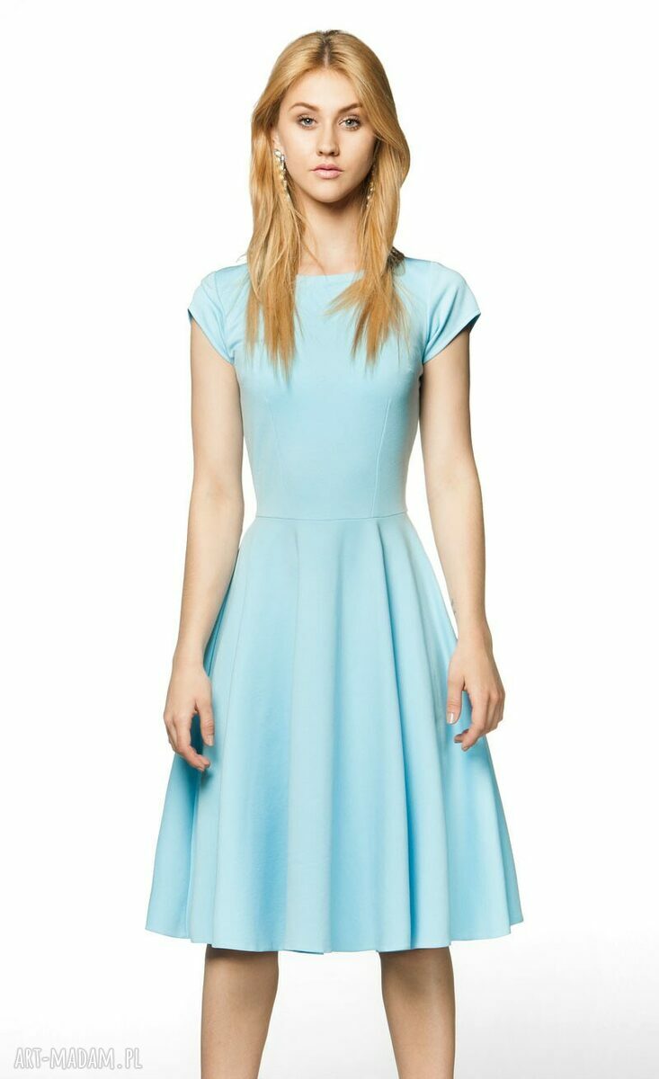 Sukienka STAR Midi Baby Blue Ręcznie zrobione