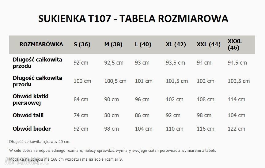 Sukienka Tessita T107 Czerwona PLUS SIZE - trapezowa z koronką i kieszeniami