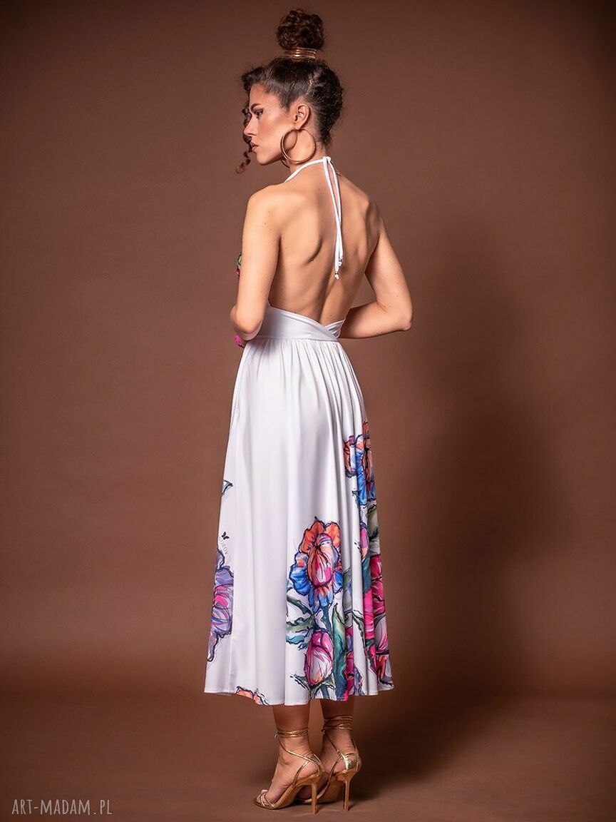 Sukienka w kwiaty - elegancka koktajlowa na ślub i lato