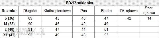 Czarna sukienka z falbaną i kokardą - model midi