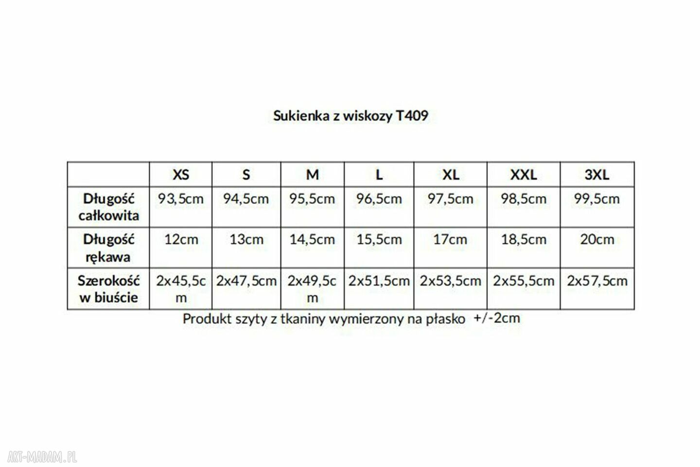 Sukienka z kontrafałdą na plecach z wiskozy T409 - kolorowa fala