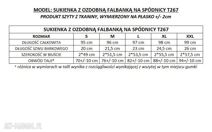 Sukienka z ozdobną falbanką na spódnicy T267 - granatowa