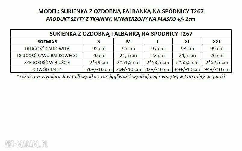 Czarna sukienka Tessita T267 z ozdobną falbanką i paskiem