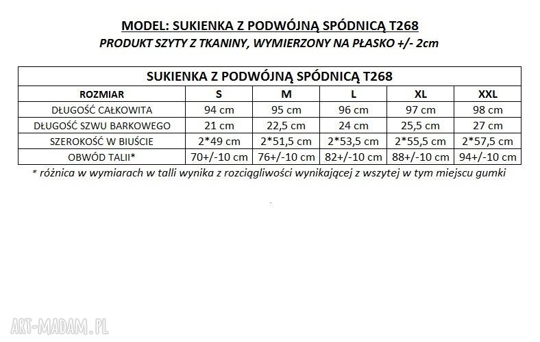 Sukienka z podwójną spódnicą T268 w kolorze białym - z paskiem i luźną górą w stylu kimono