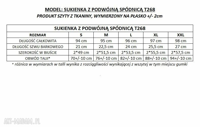 Czerwona elegancka sukienka z podwójną spódnicą T268