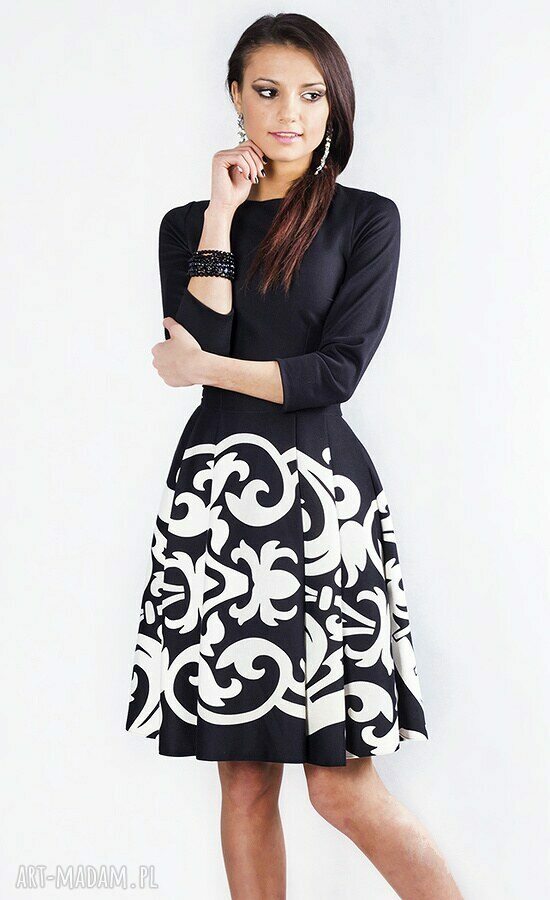 sukienki: Sukienka ZUZA MIDI Arabeska Handmade