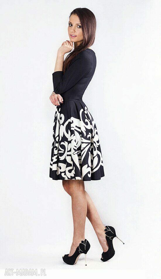 sukienki: Sukienka ZUZA MIDI Arabeska Handmade