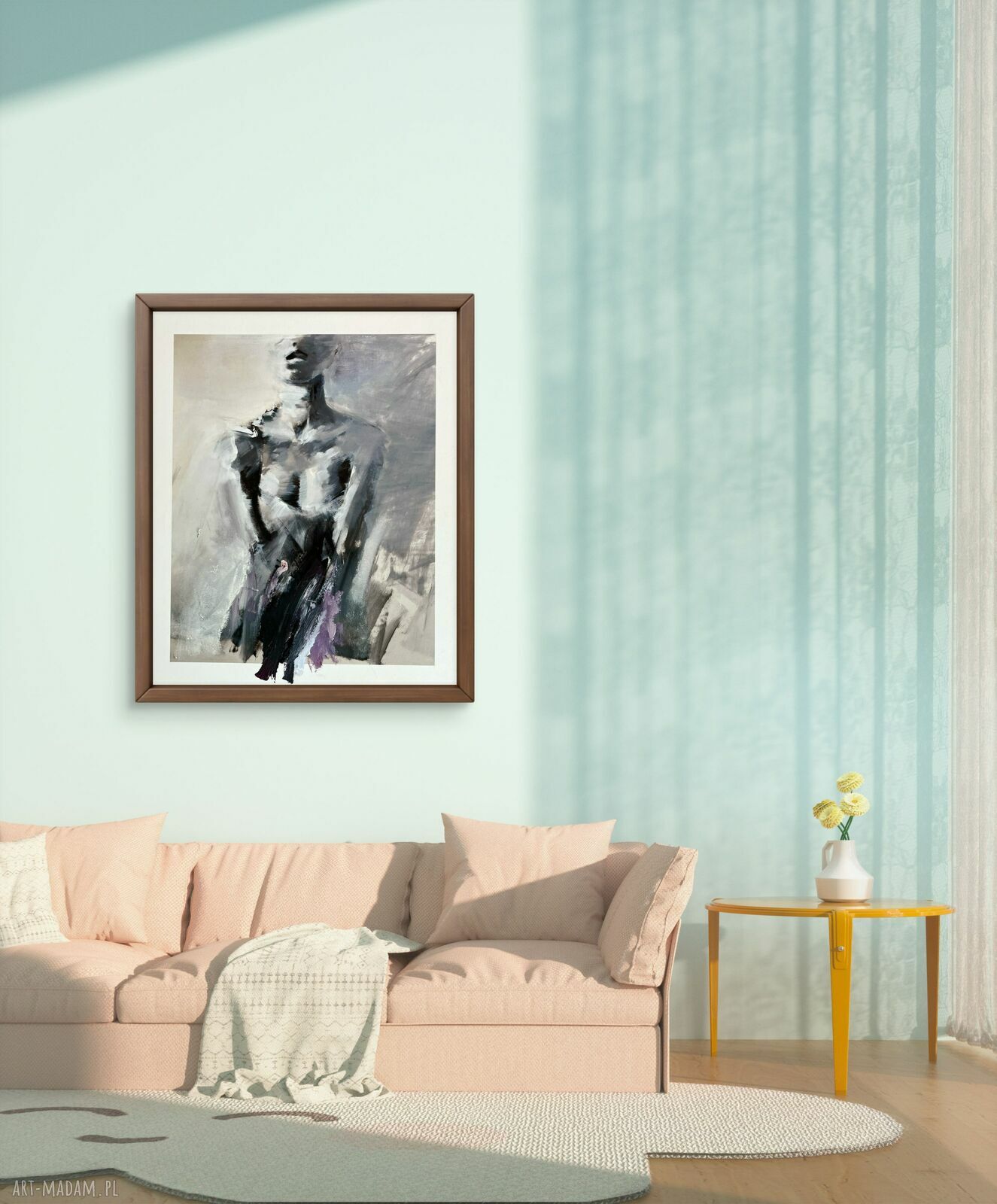 Suknia - zmysłowa grafika kobieca 100x70