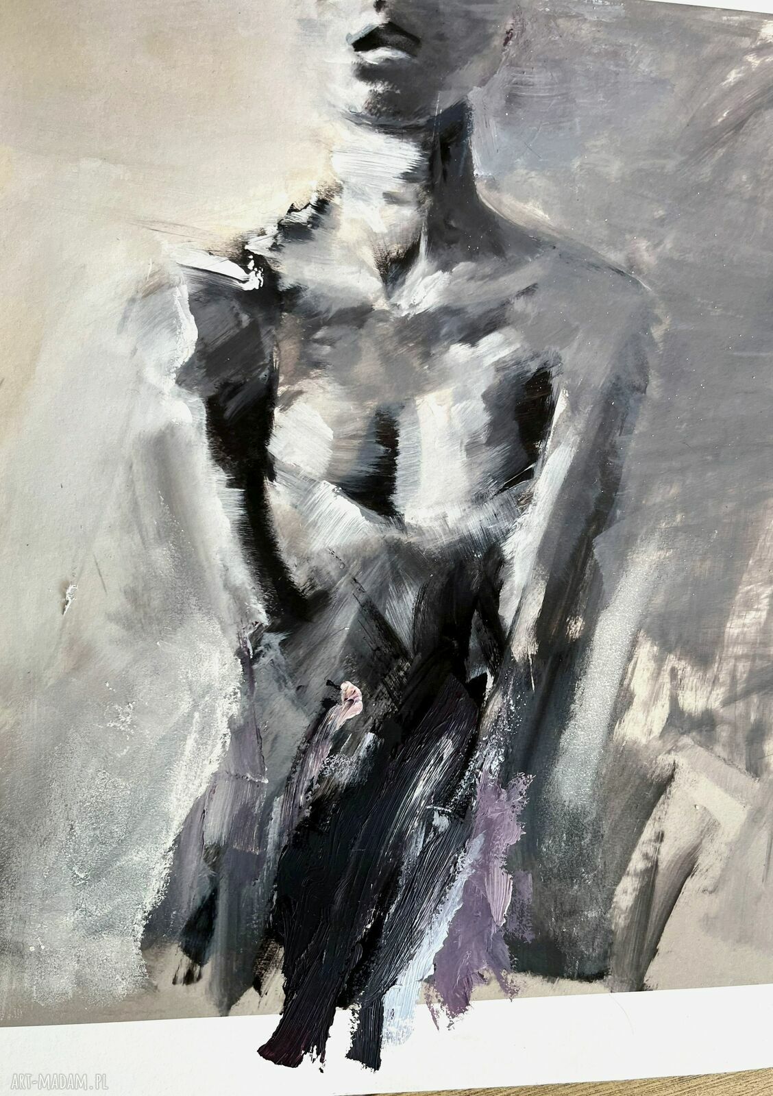 Suknia - zmysłowa grafika kobieca 100x70