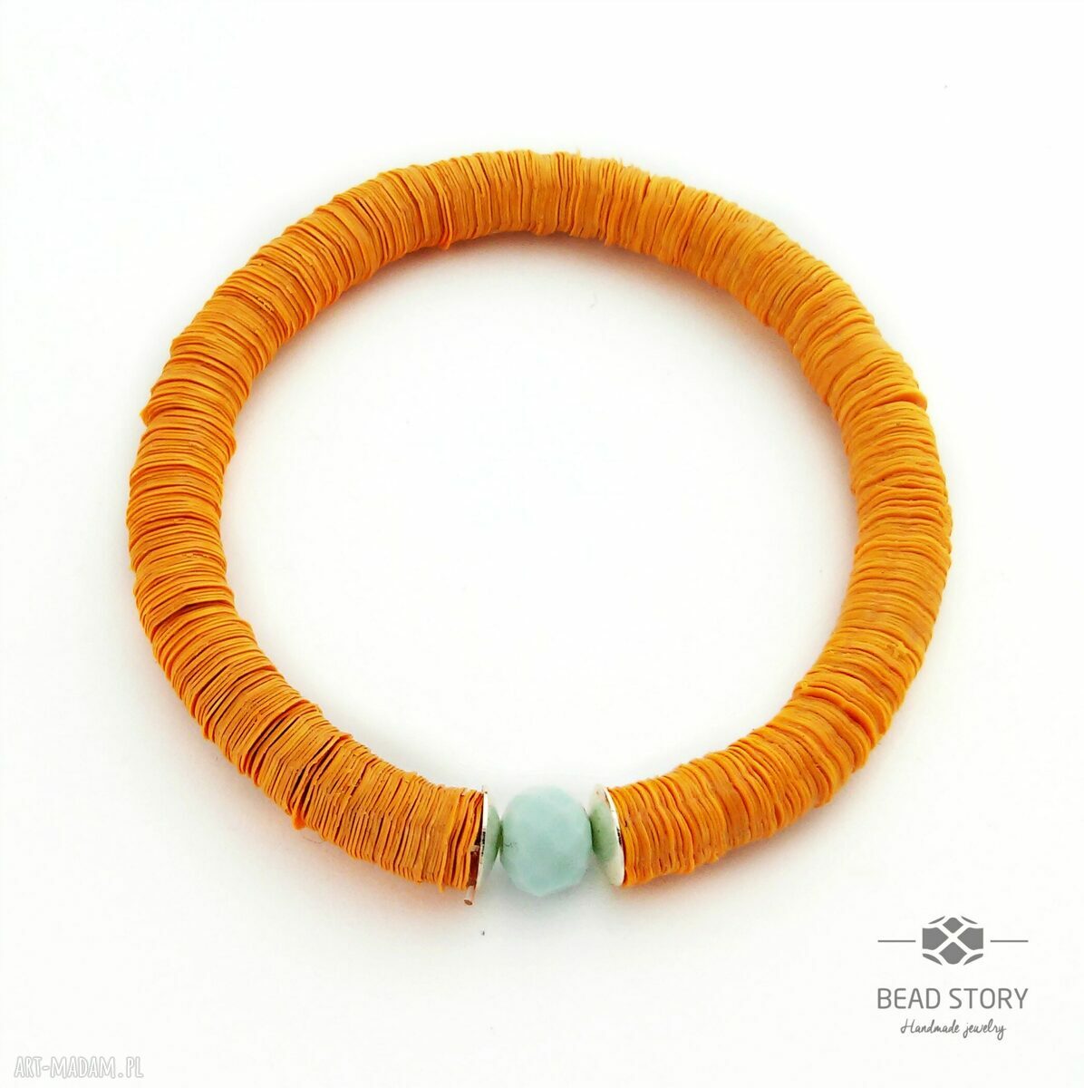 Summer spices - zestaw 5 bransoletek winylowych z metalem