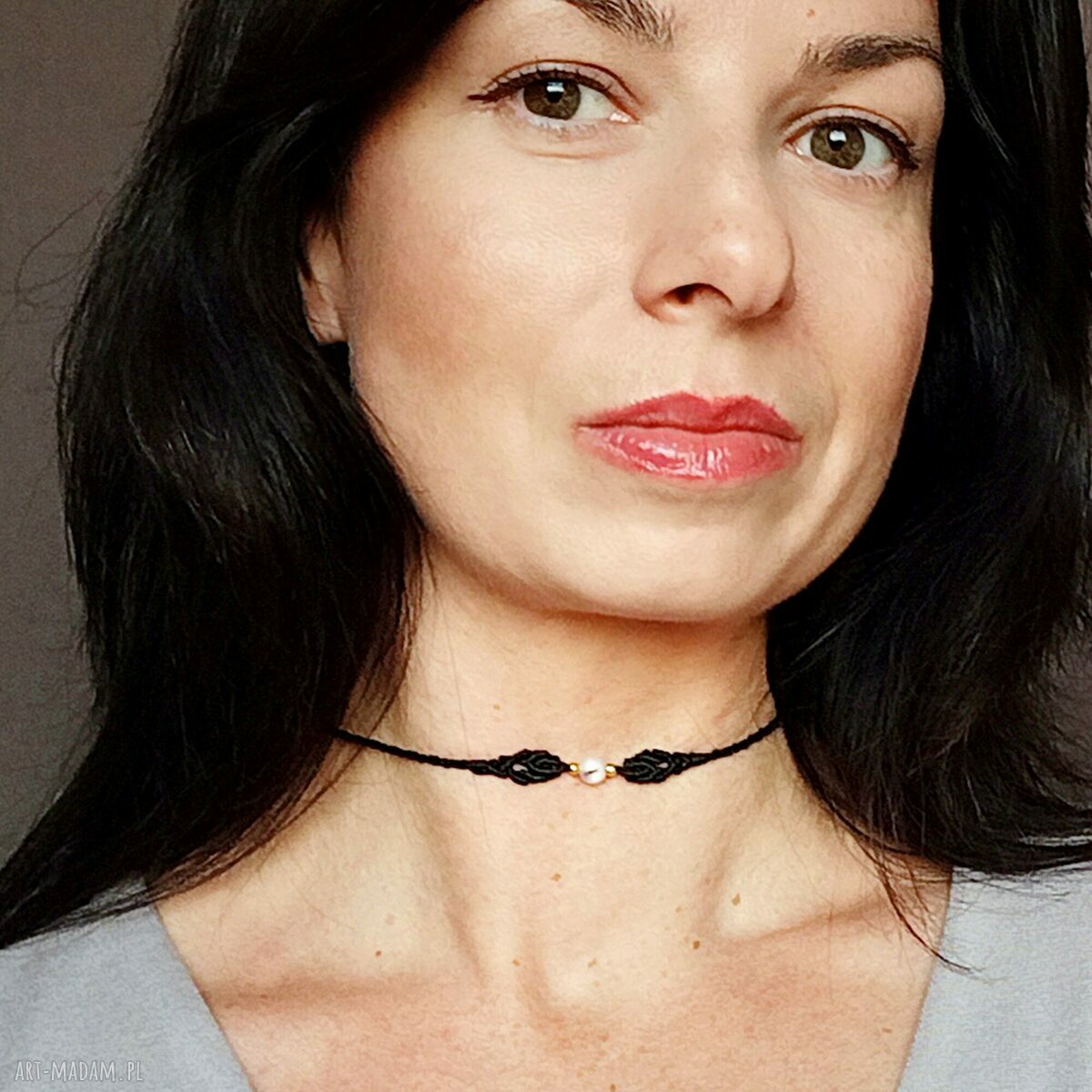 Choker i dwie regulowane bransoletki - komplet biżuterii na prezent