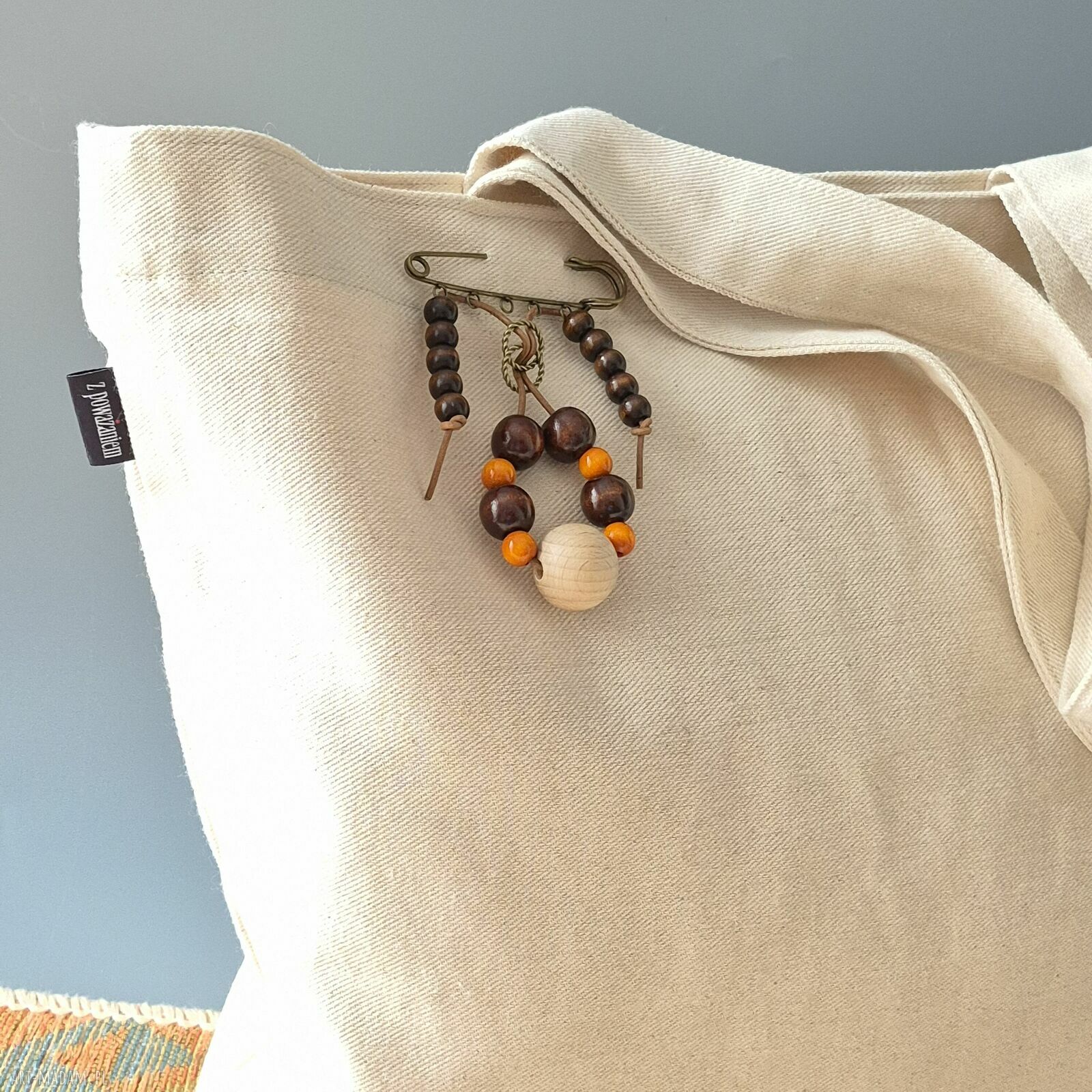 Ręcznie robiona torba na zakupy - praktyczna shopperka handmade