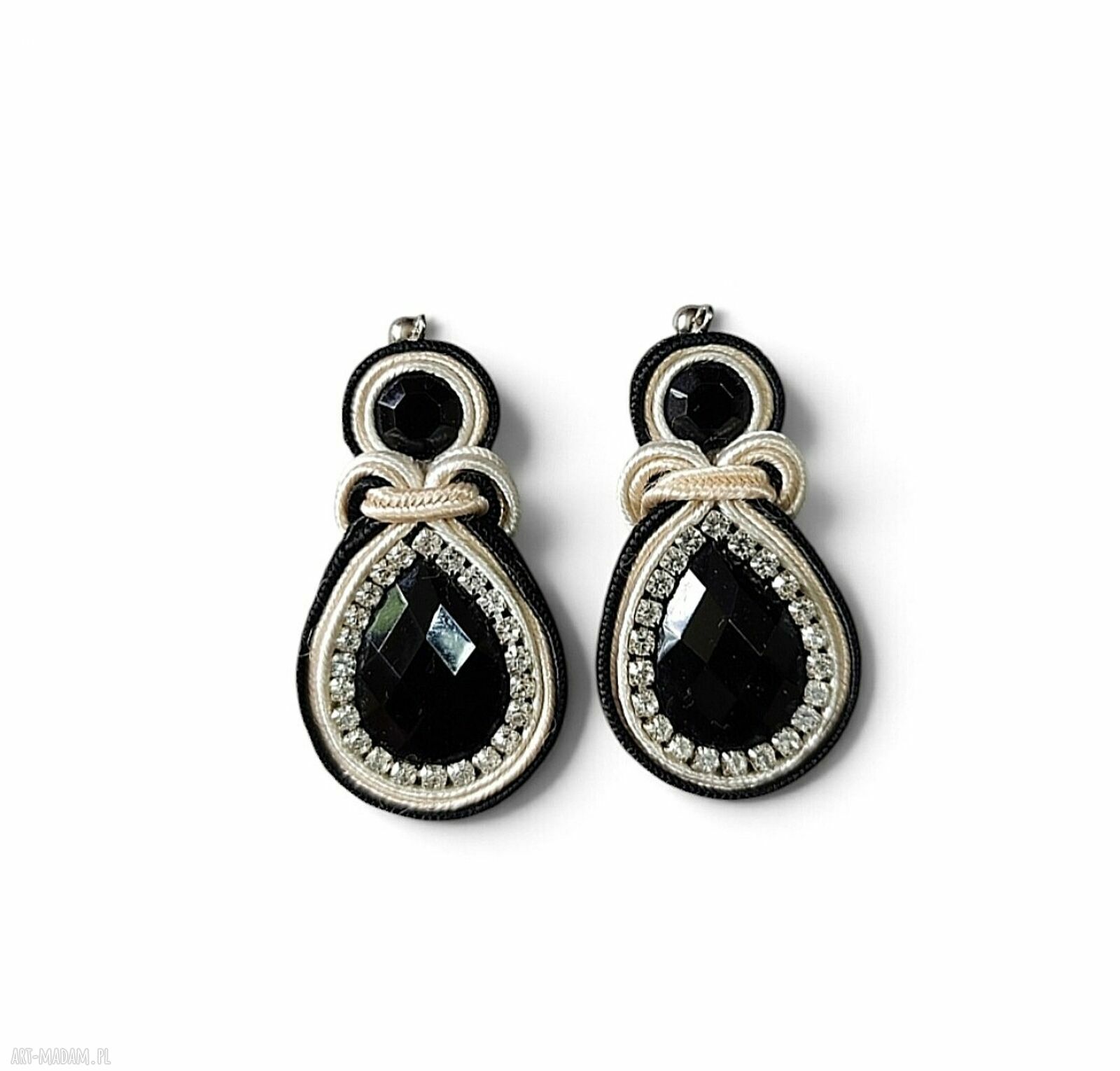 Kolczyki sutasz Nane z cyrkoniami - elegancka biżuteria handmade