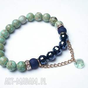 chain it - mint and navy blue 19 01 15 ki ka pracownia