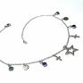 ręcznie wykonane naszyjniki choker alloys collection /12 10 2017/ line blue star