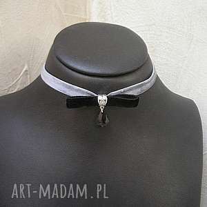 ki ka pracownia choker - bow grey black