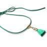 ręcznie robione naszyjniki choker emerald /chwost/