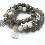 shamballa bransoletki grey set