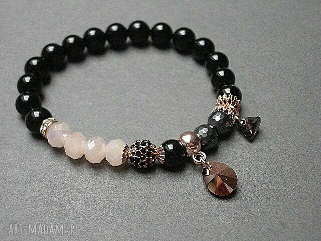 KOLEKCJA RICH BLACK AND ROSE GOLD Ręczne wykonanie