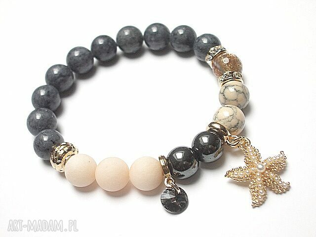 Kolekcja rich rozgwiazda 2016 jadeity hematyty howlity swarovski