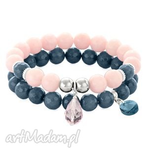 powder pink & navy blue set