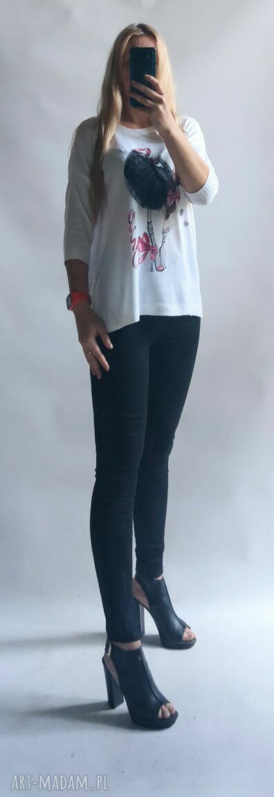 Sweter damski oversize handmade Bellafeltro