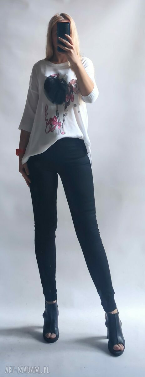 Sweter damski oversize handmade Bellafeltro