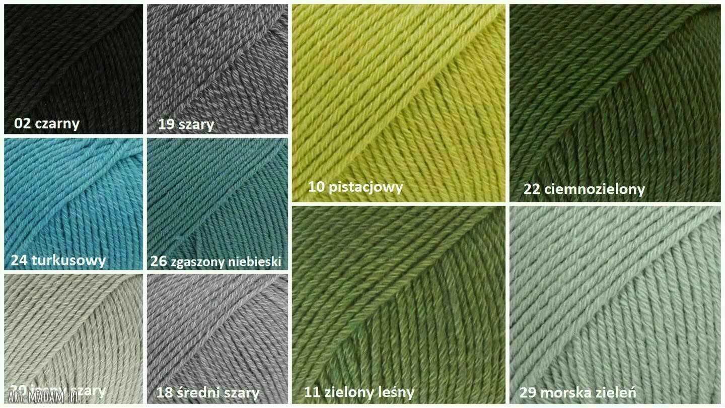 Sweter Lukka - ręcznie robiony zielony sweter z merino i bawełny superwash