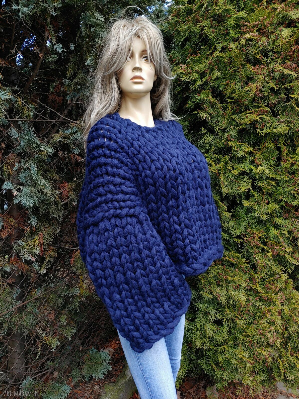 Sweter na zamówienie dla Yolly - kardigan big knitting