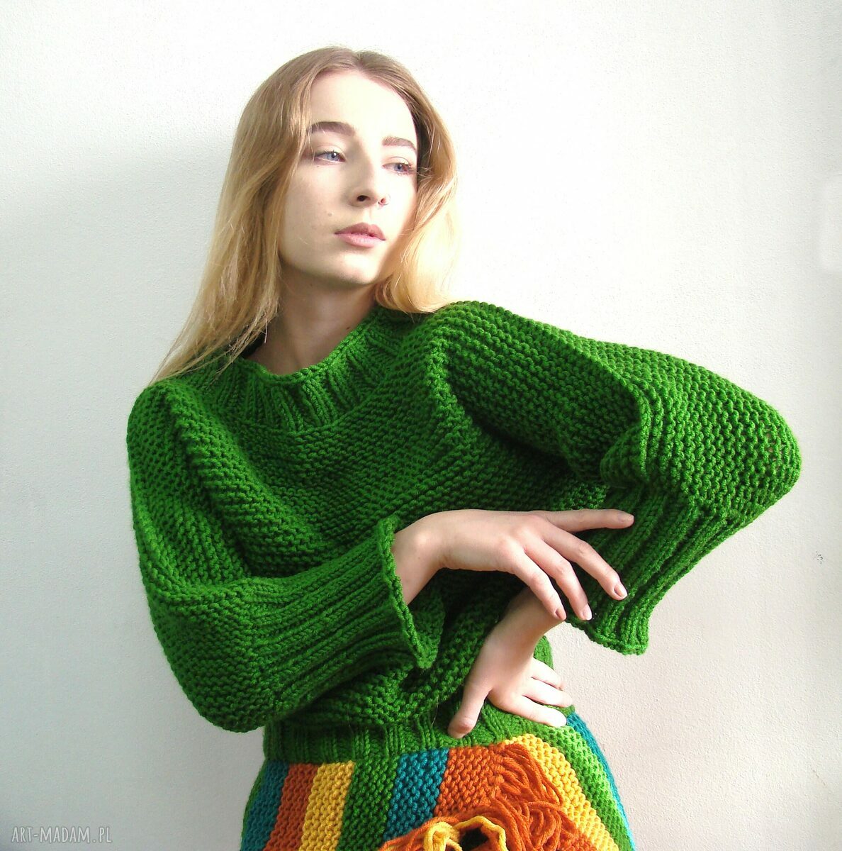 trawiasty:) sweter
