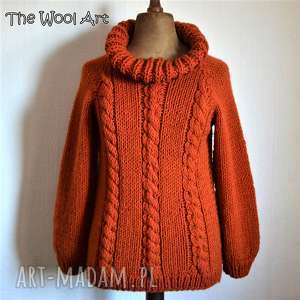 sweter z golfem the wool art