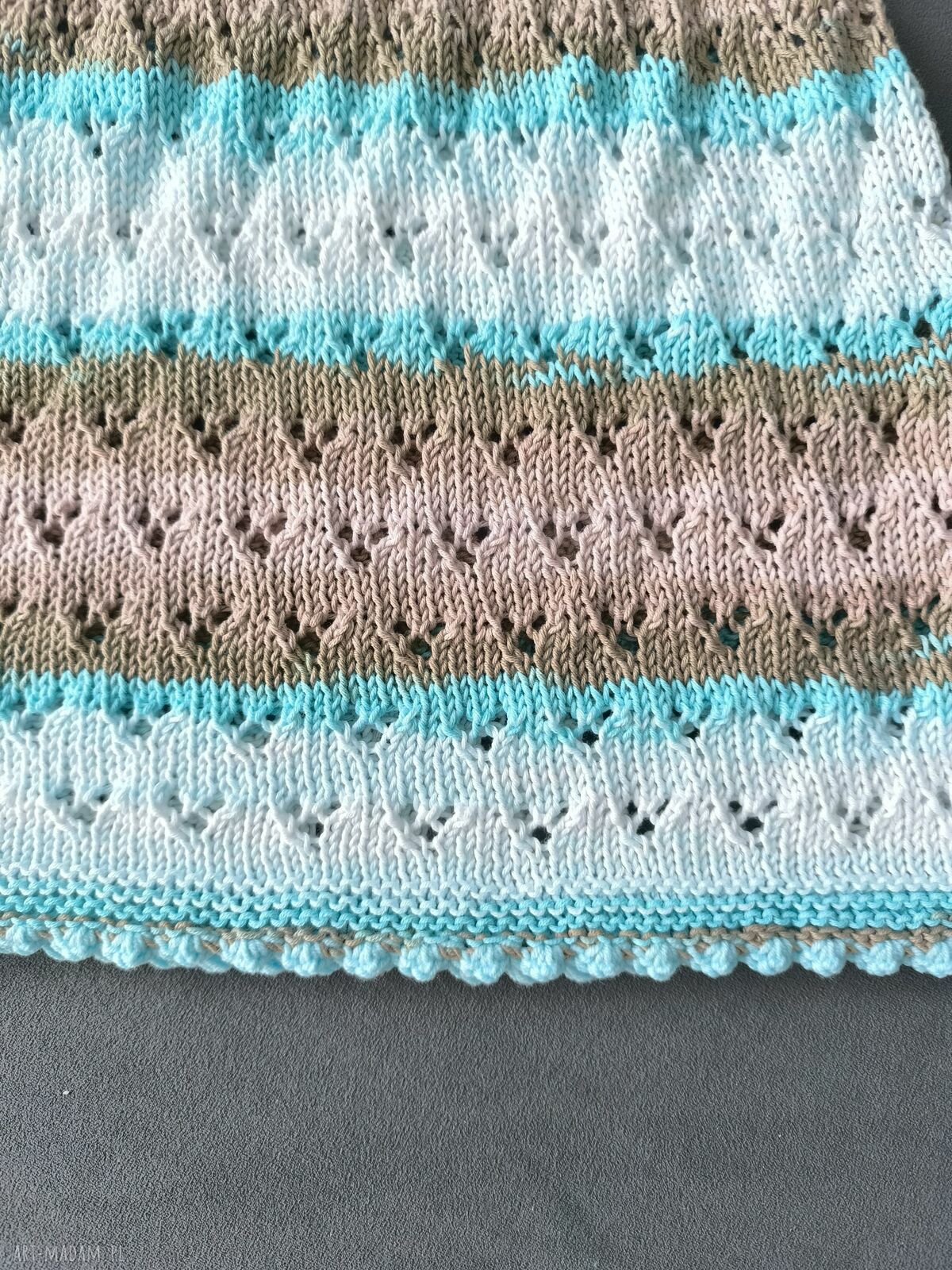 Sukienka niemowlęca 62/68 z bawełnianej melanż z torebeczką (handmade)