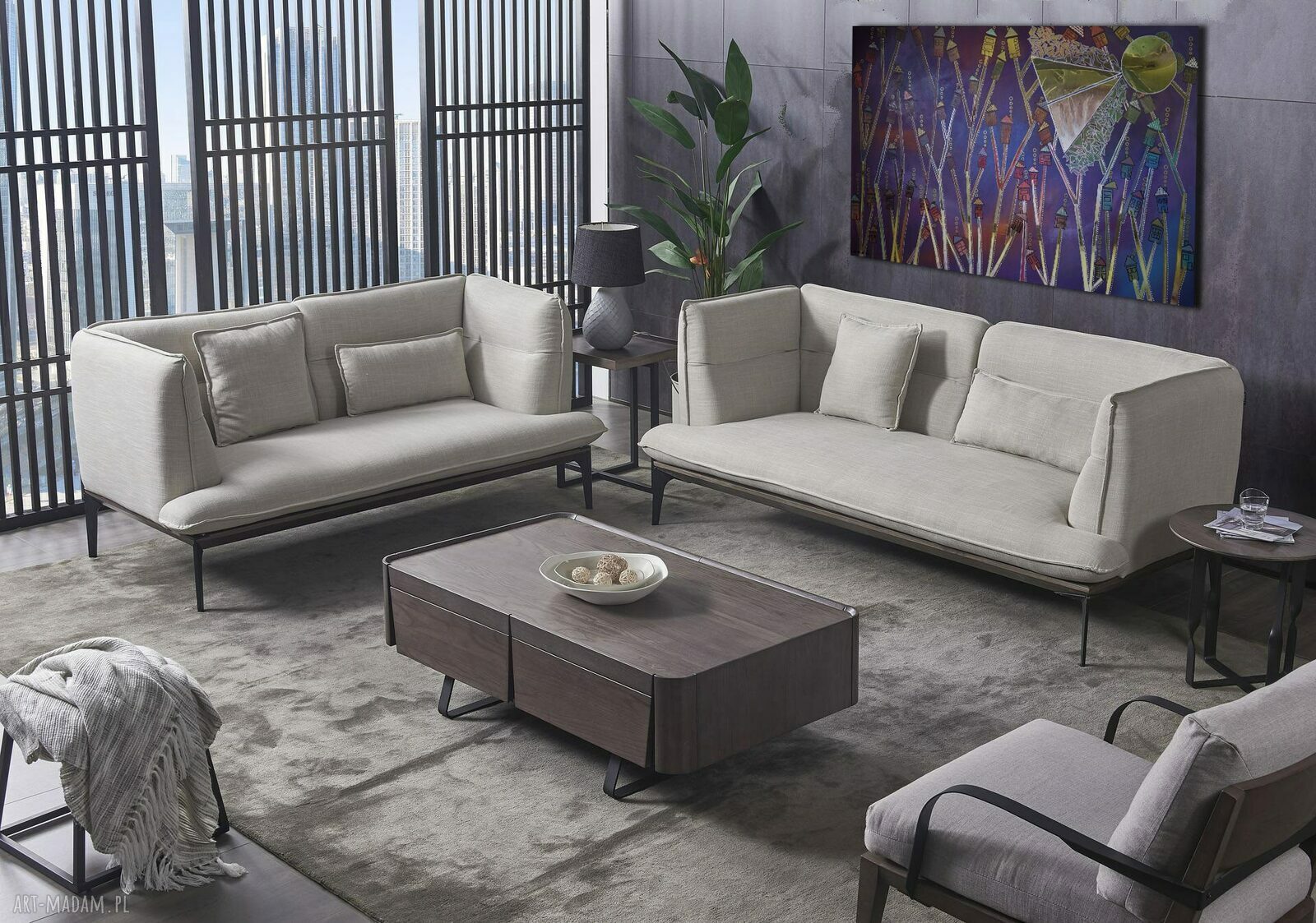 Świat nieustalony 17 - ręcznie malowany obraz abstrakcyjny na płótnie 100x150 cm