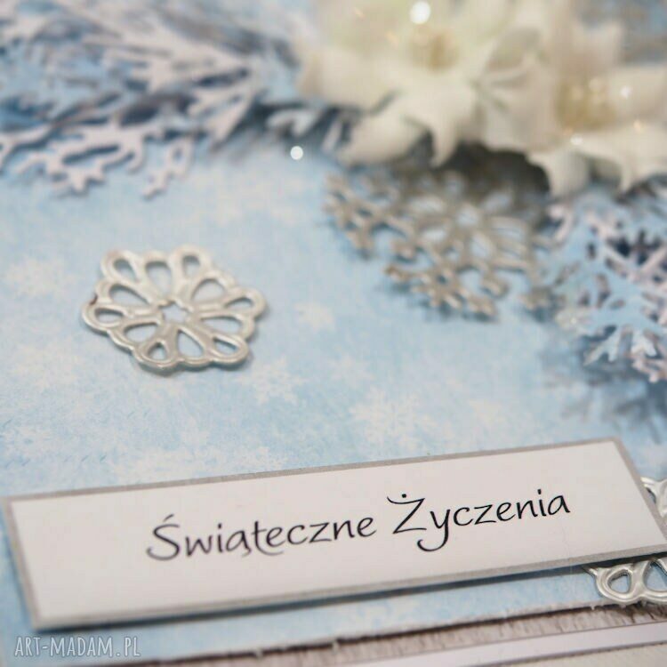 Świąteczna kartka scrapbooking „Świąteczna 6” - rękodzieło 3D
