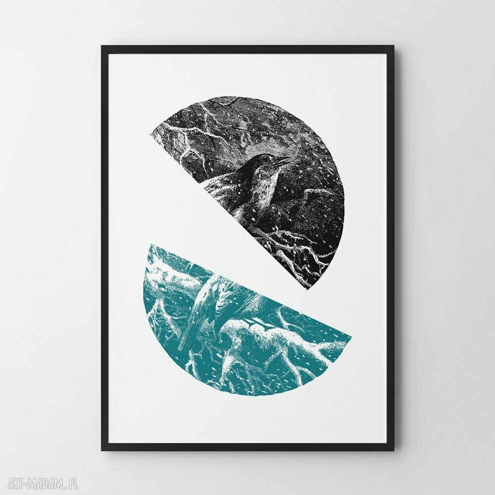 Świąteczna abstrakcja - plakat świąteczny 30x40 cm