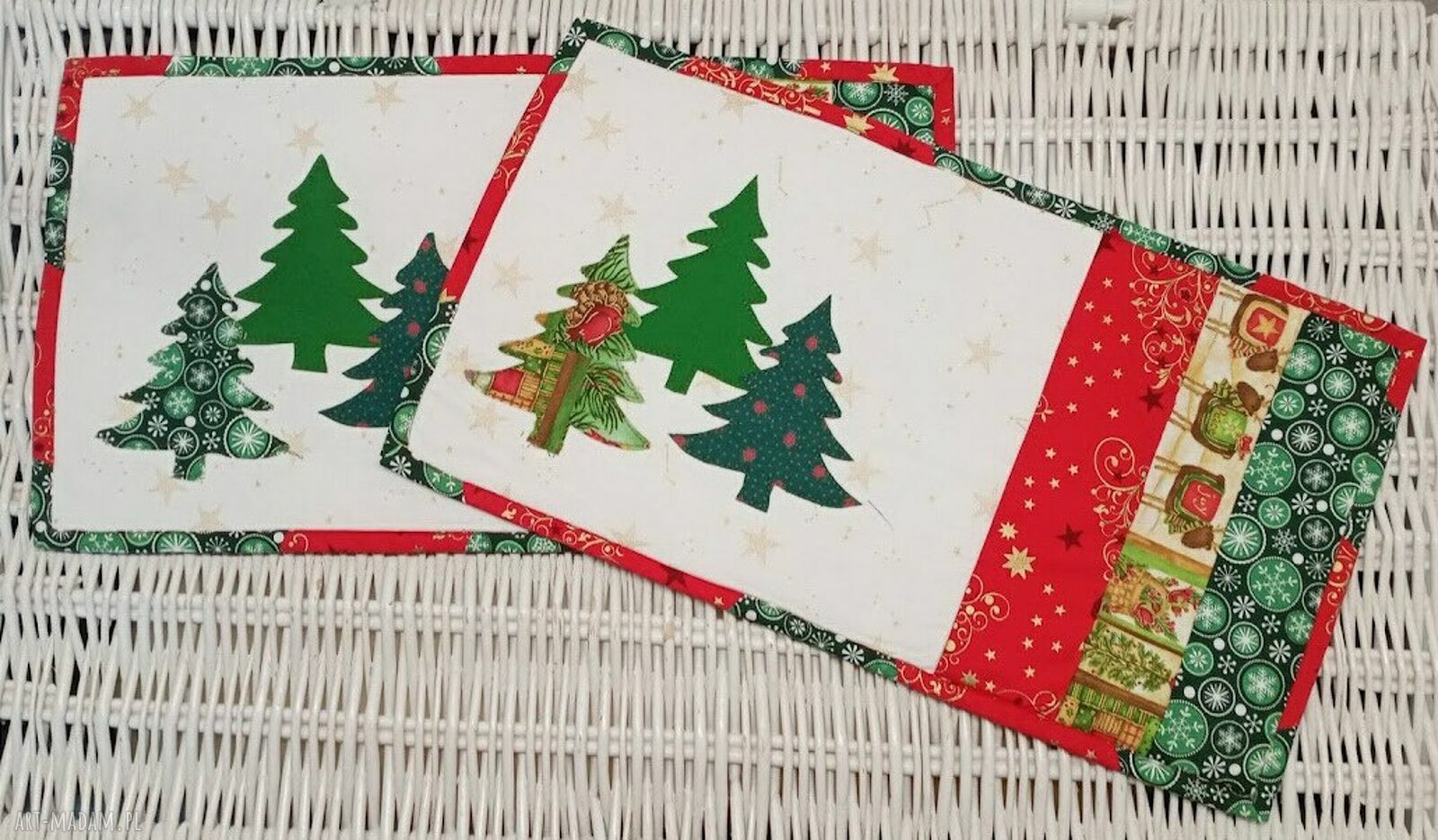 Świąteczne podkładki na stół - komplet 2 szt. 46 x 26 cm